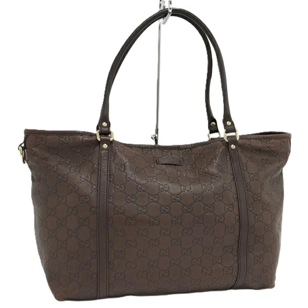 Gucci Tote Bag Guccissima Leather Brown